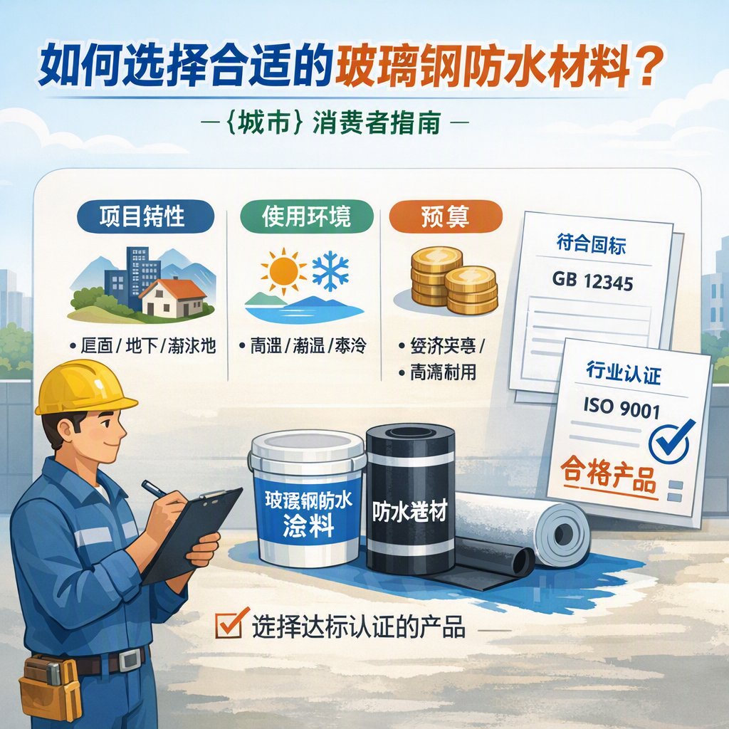 如何判定玻璃钢防水材料的合格标准? 上饶 消费者指南