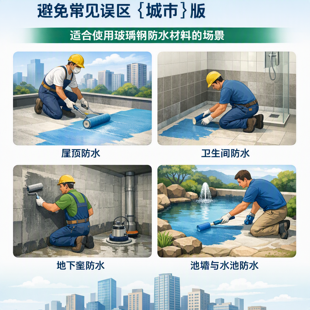 玻璃钢防水材料施工注意事项,避免常见误区 上饶 版